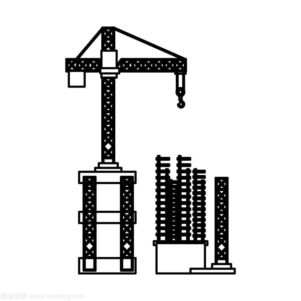 建筑起重机图标